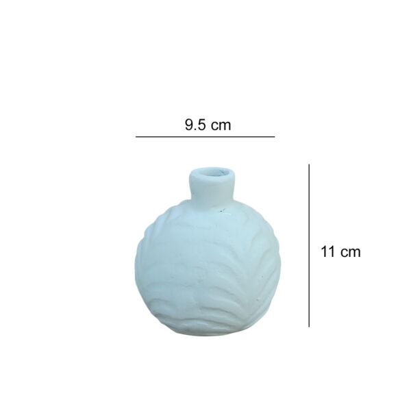 مزهرية اريا - ابيض