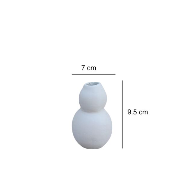 مزهرية رينغو - ابيض