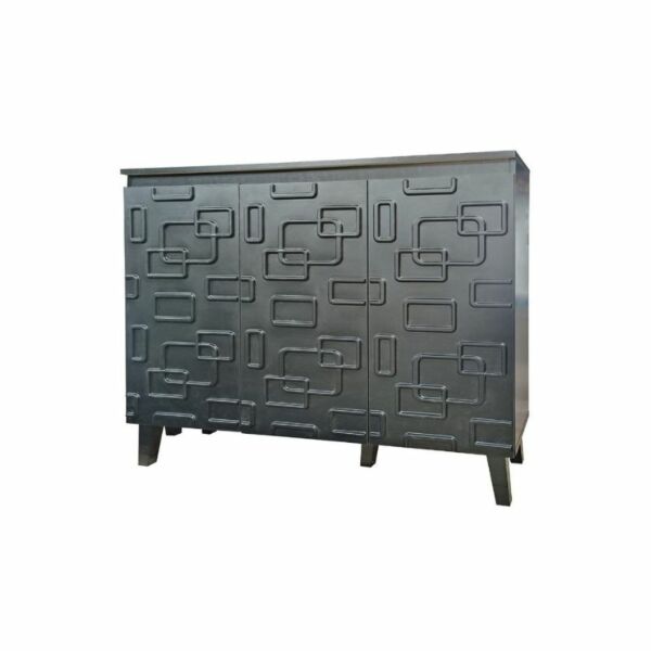 خزانة احذية 3 ابواب كارا 115 سم - اسود