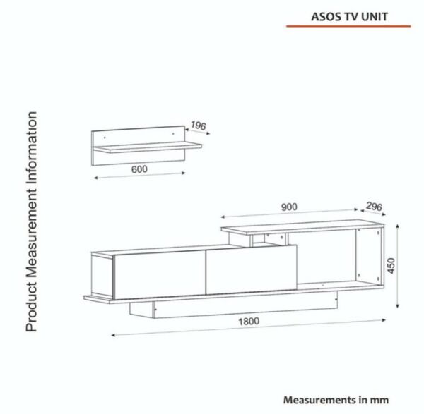 طقم طاولات اسوس إلم كوف - بني ورمادي غامق- 2 قطع 