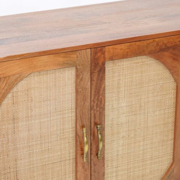 طاولة بوفيه خشب هندي 4 باب - 160سم