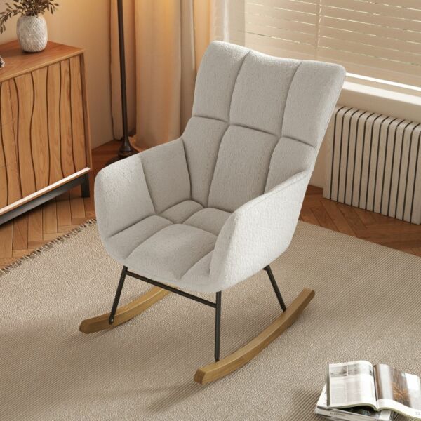 كرسي استرخاء هزاز ريموندا - اوف وايت