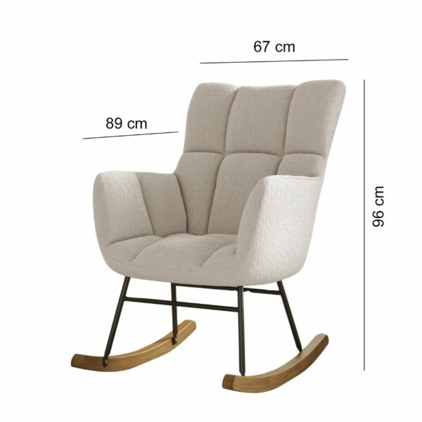 كرسي استرخاء هزاز ريموندا - اوف وايت