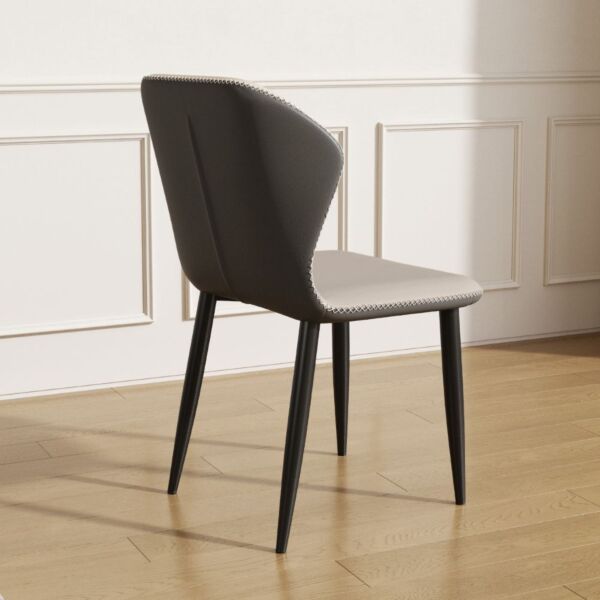 كرسي طاولة طعام ريمو - رمادي