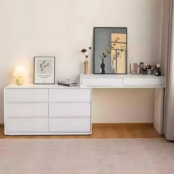 طاولة تزيين بدون مرآة سيلفانا - كريمي