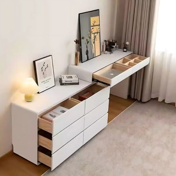 طاولة تزيين بدون مرآة سيلفانا - كريمي