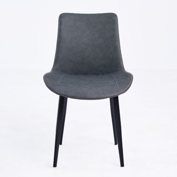 طقم طاولة طعام مارتن مع 4 كراسي - ابيض ورمادي