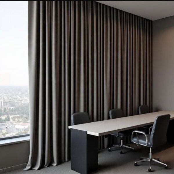 ستائر ويفي خط واحد بلاك اوت - 250x300 سم - رمادي