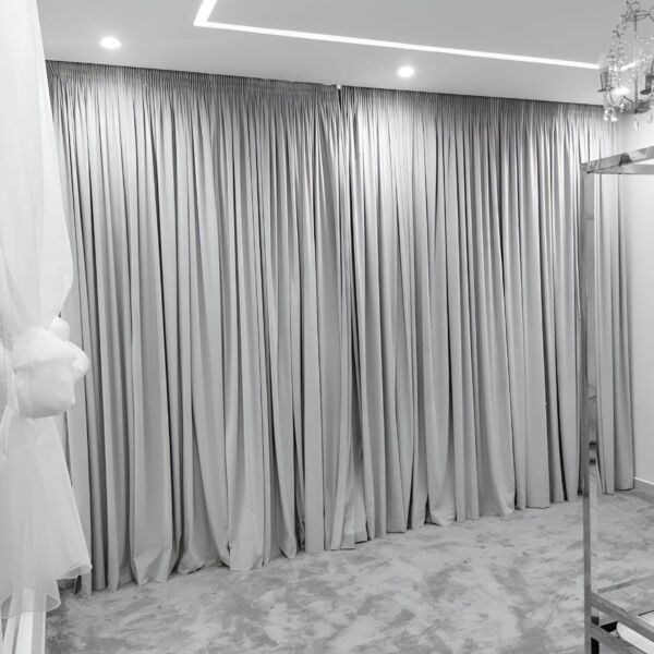 ستارة امريكي خط واحد بلاك اوت - 250x300 سم - رمادي