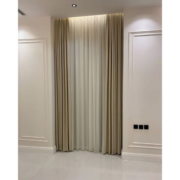 ستارة امريكي خطين بلاك اوت وشفيون - 300x300 سم - اوف وايت