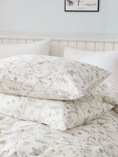 طقم غطاء لحاف 3 قطع نقوش زهرية 260X220 سم - متعدد الالوان