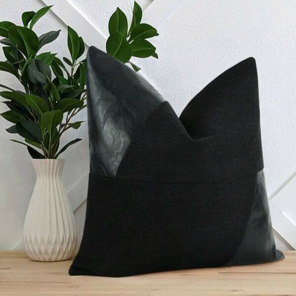 غطاء وسادة ديكور مولتو بدون حشوة - اسود