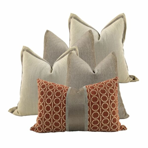 طقم غطاء وسادة ديكور بدون حشوة رالف 5 قطع