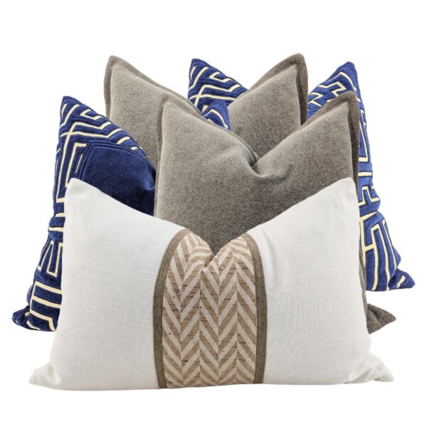 طقم غطاء وسادة ديكور بدون حشوة 5 قطع مارلين