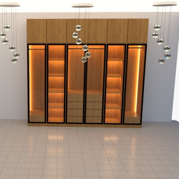 تفصيل دولاب خشب تايلندي MDF بالمتر المربع