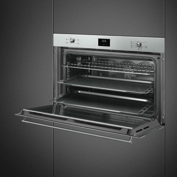 فرن غاز سميج مدمج بلت ان متعدد الوظائف - ستيل