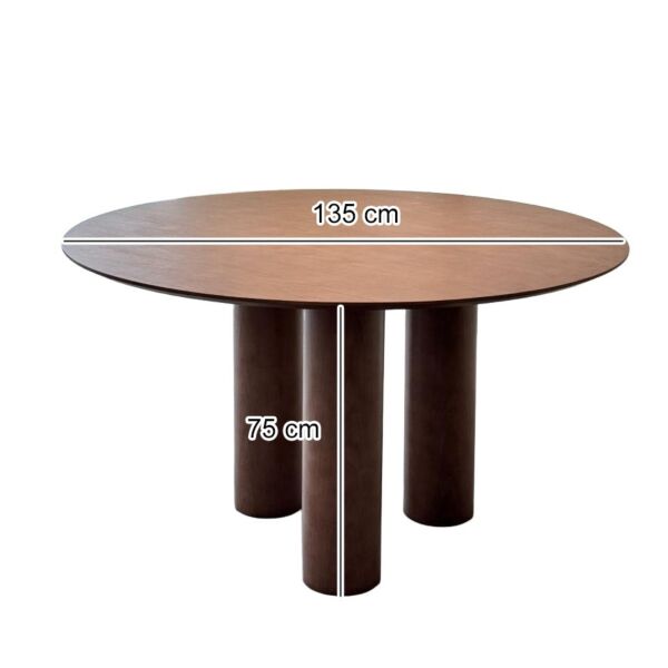 طاولة طعام ل 4 اشخاص كينزا - بني