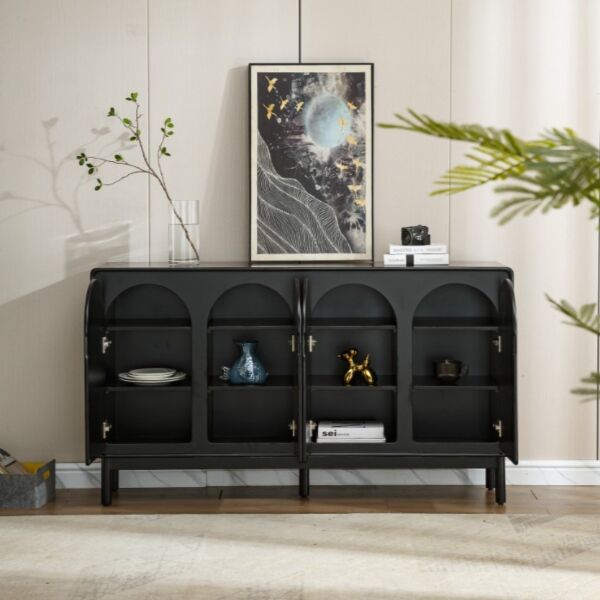 طاولة بوفيه مادورنا - اسود