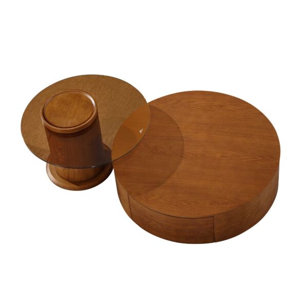 طاولة قهوة قطعتين اولغا - بني