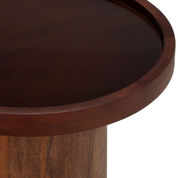 طقم طاولتين جانبية بيت - بني