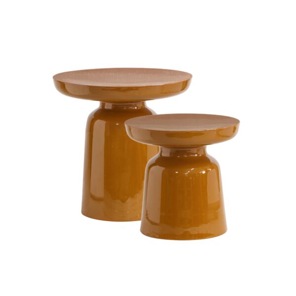 طقم طاولتين جانبية يانجل - برتقالي