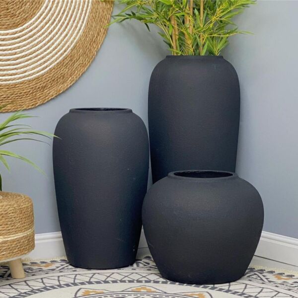 فازة فخار صغيرة ستورا - اسود