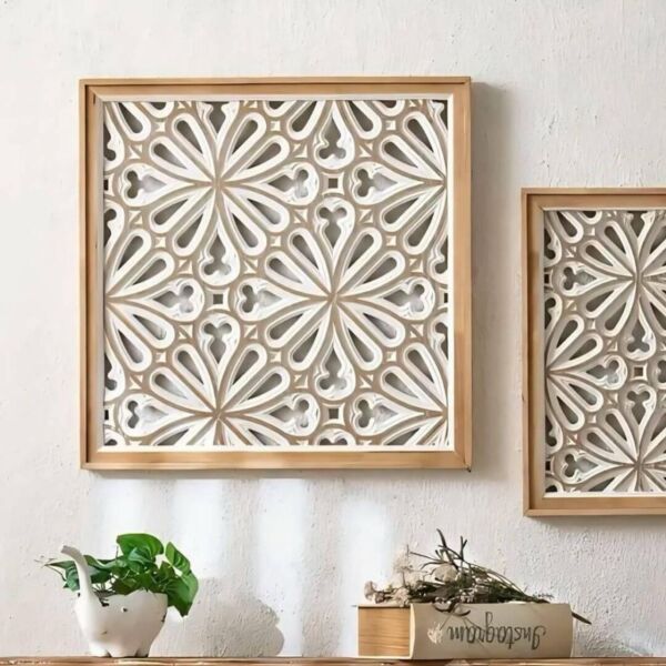 ديكور جداري خشب حفر رويال