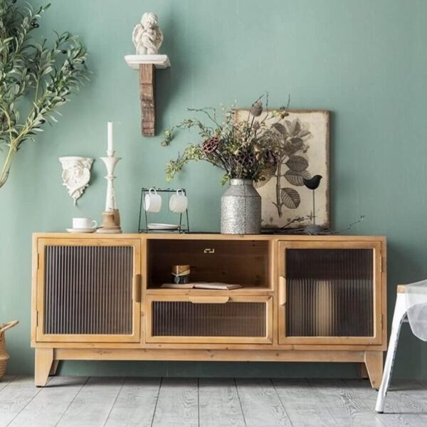 طاولة تلفزيون بمساحة تخزين هارمي