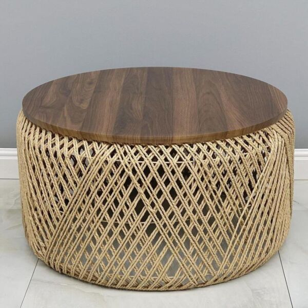 طقم طاولات قهوة خشب بوهيمي رامتون