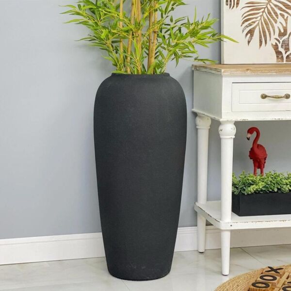 فازة فخار كبيرة ستورا - اسود