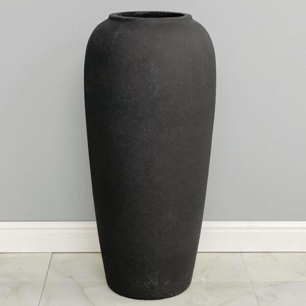 فازة فخار كبيرة ستورا - اسود