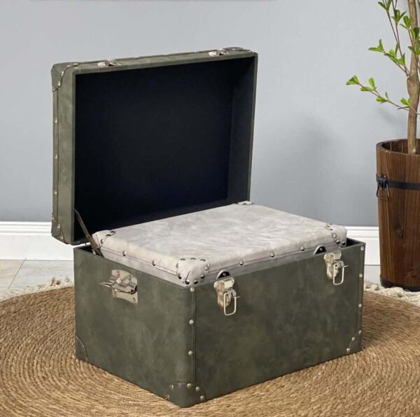 طقم صناديق جلد 3 قطع - متعدد الالوان