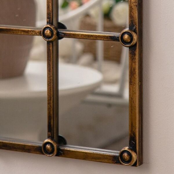 مرآة جدارية ينكوم 114 سم - ذهبي