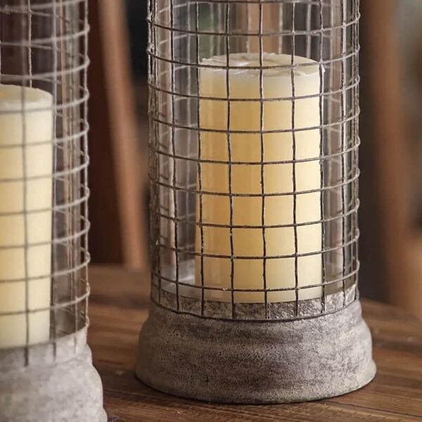 طقم شمعدان قطعتين انتيك