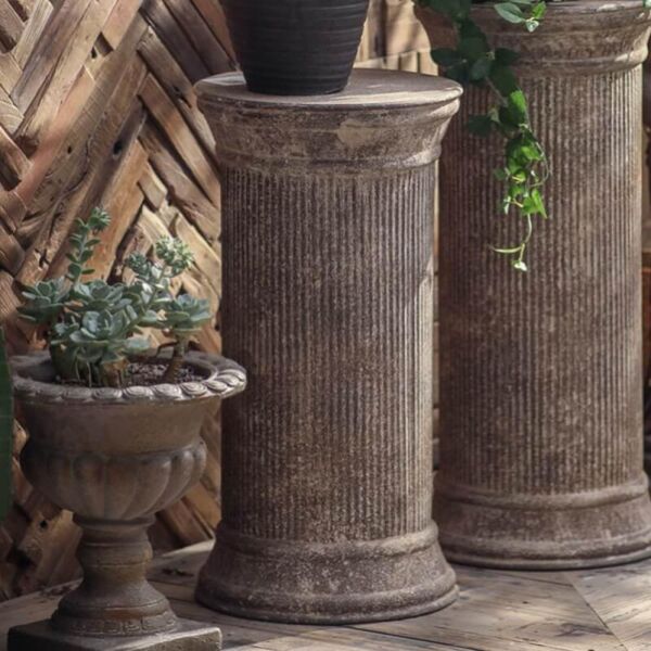 طقم ديكور اعمدة حديد قطعتين