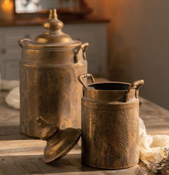 فازة حديد انتيك فيرونا - برونزي