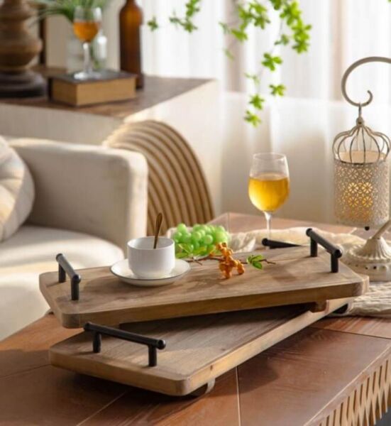 طقم صواني تقديم قطعتين ريناس