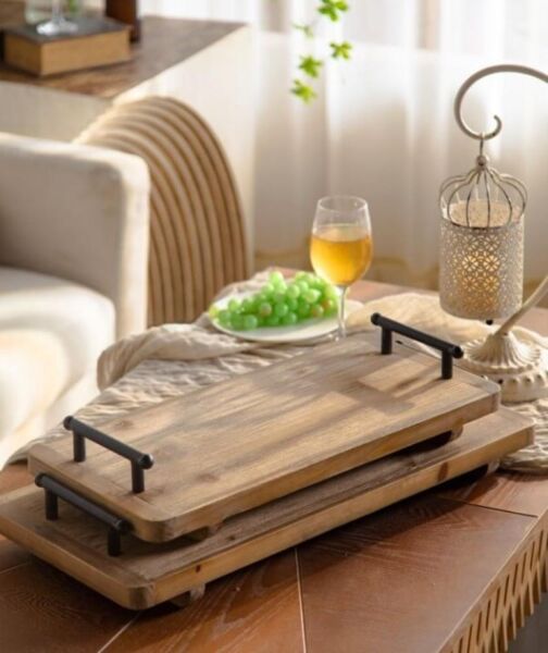 طقم صواني تقديم قطعتين ريناس