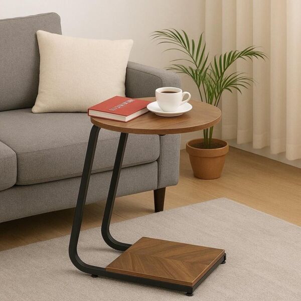 طاولة خدمة خشب و حديد لومو