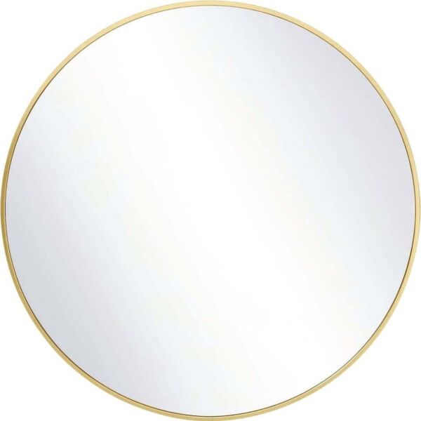 مرآة جدارية دائرية 100 سم رينول - ذهبي