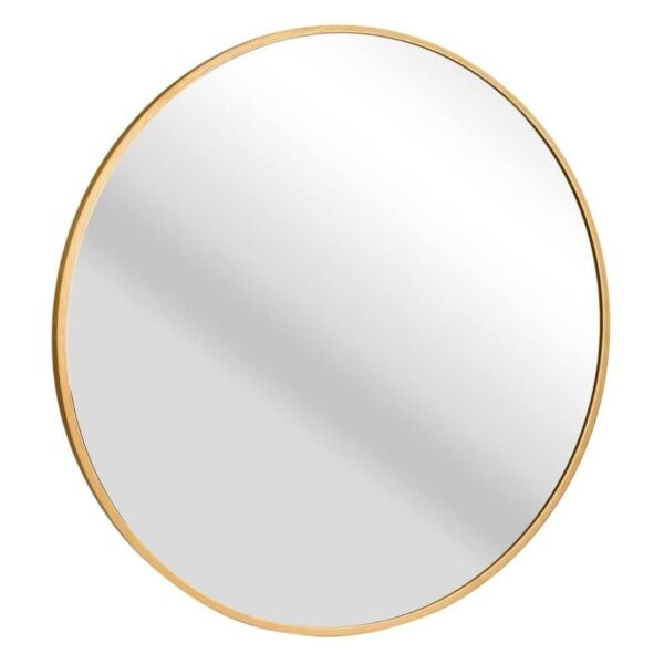 مرآة جدارية دائرية 120 سم رينول - ذهبي