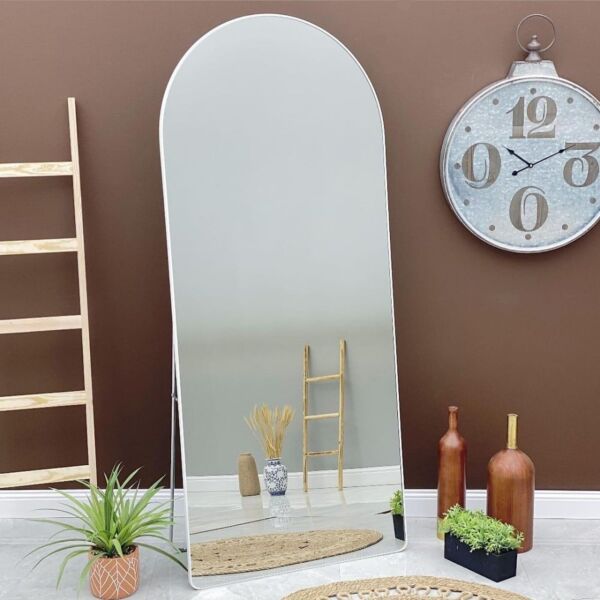 مرآه أرضية فاليتو 177 سم - أبيض