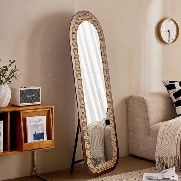 مرآة ارضية طويلة 170 سم لوغانا - بني