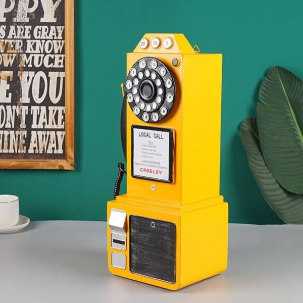  تحفة تلفون عمومي اصفر انتيكا