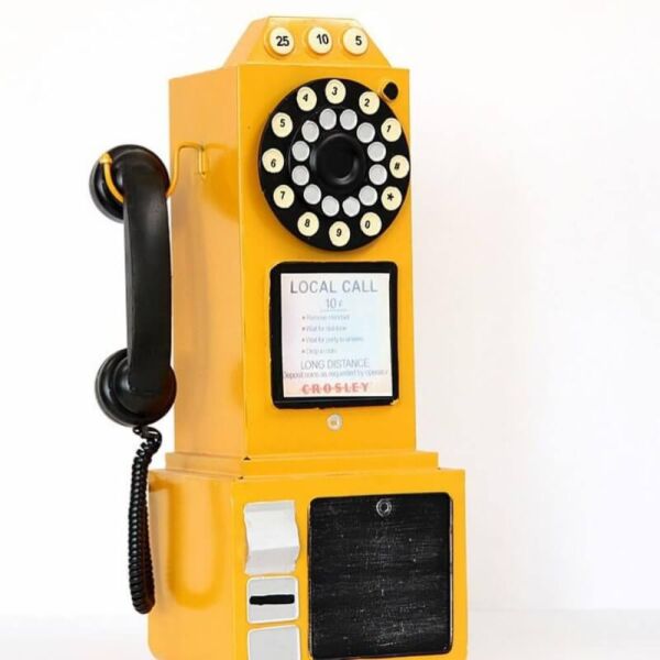  تحفة تلفون عمومي اصفر انتيكا