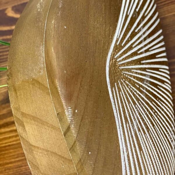 فازة خشب انتيك - 29 سم