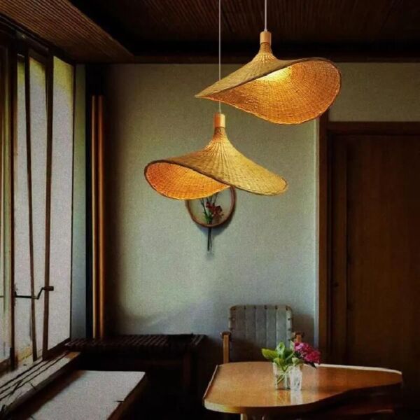 إنارة معلقة راتان بوهيمي شابووه - طبيعي