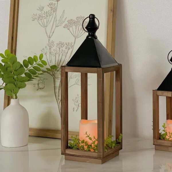 فانوس خشب رافانا 40 سم