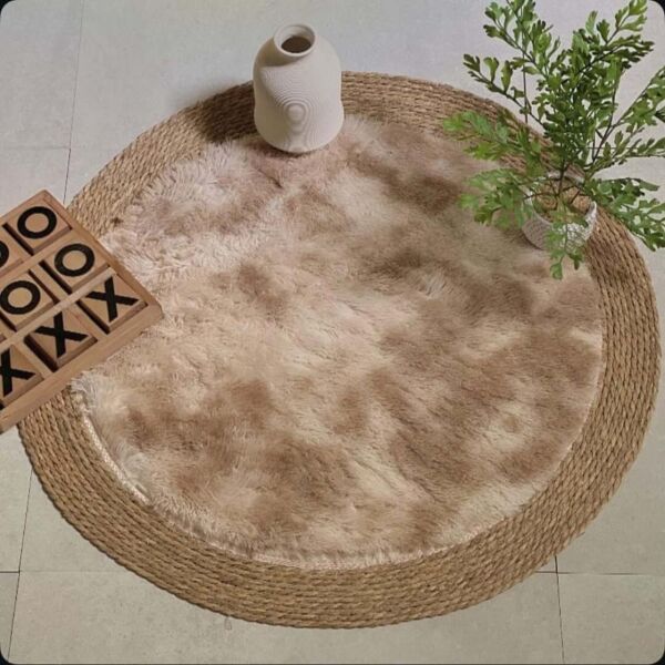 مفرش خوص وفرو بوهيمي - 100 سم