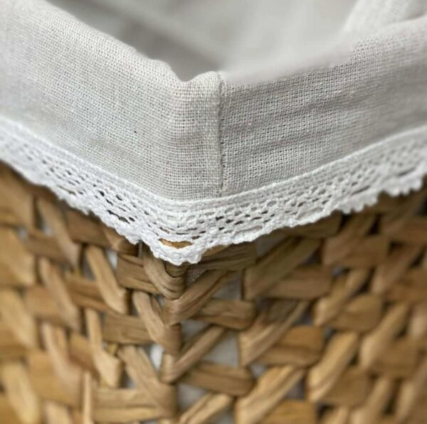 طقم سلال خوص طبيعي - 3 قطع